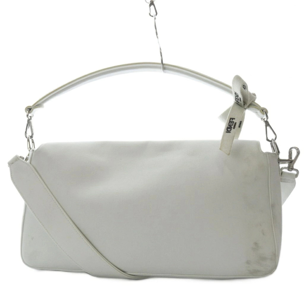 Fendi Marc Jacobs Handbag One Handle Shoulder Bag Canvas White